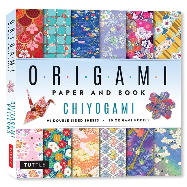 Chiyogami Origami Paper and Book: 20 Easy Models with 96 High Quality Folding Sheets (Double-Sided), (Hardcover)