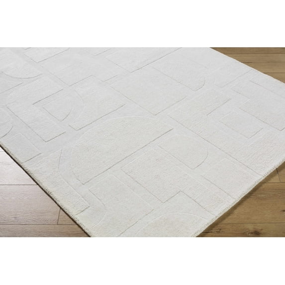 BoutiqueRugs Chizue Traditional Area Rug - Ivory, Pearl, Light Gray - 8' x 10'