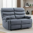 thumbnail image 1 of Chizzysit Loveseat Recliner Chair, Leather Double Reclining Chairs for Adults ,Love Seat Couches Sofa for Small Spaces Living Room, RV, Home Theater - Dark Gray, 1 of 8