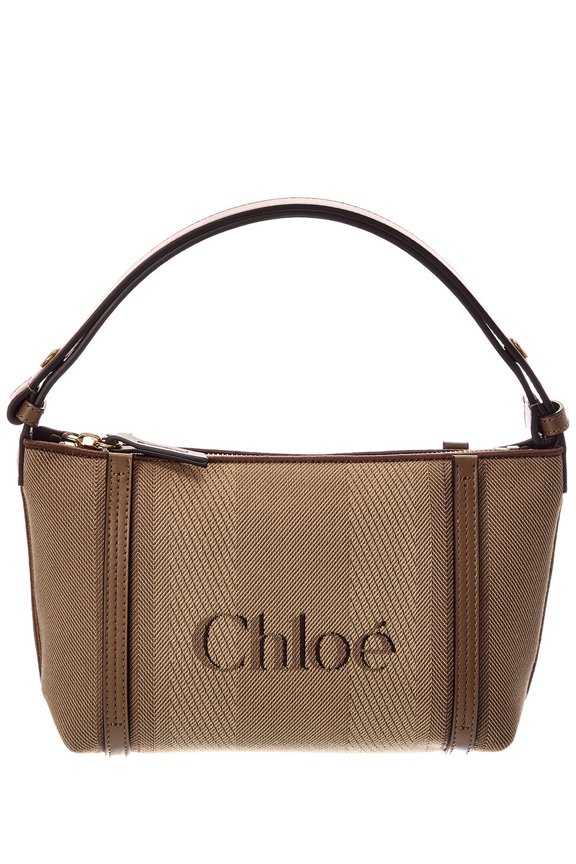 Carry Canvas & Leather Shoulder Bag, Brown