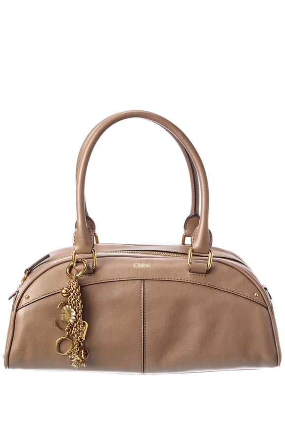 Leather Shoulder Bag, Brown