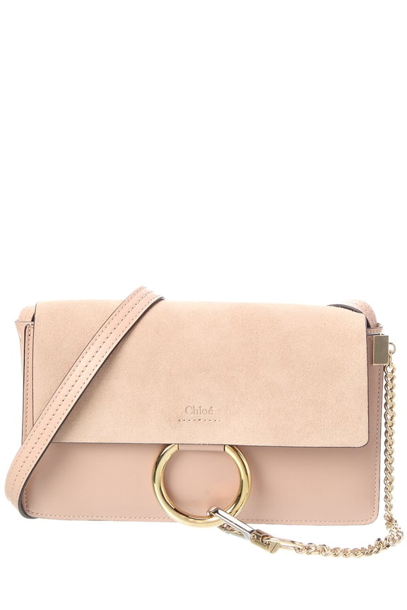 Logo Leather Shoulder Bag, Brown