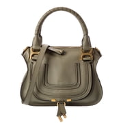 Chlo  Marcie Small Leather Satchel, Green
