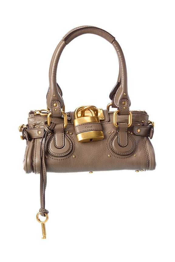 Mini Paddington Leather Satchel, Brown