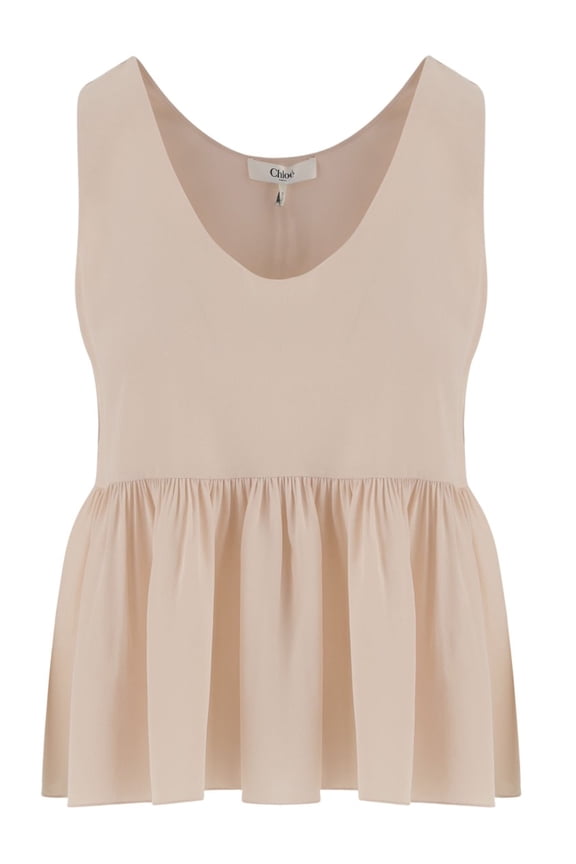 é Silk Ruffled Top (Women's)