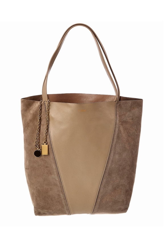 Spin Suede & Leather Tote
