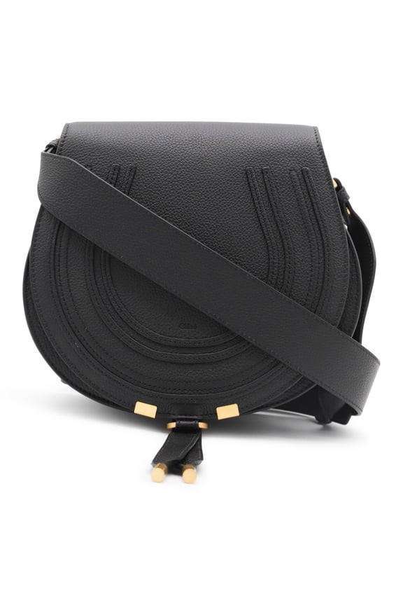 Women's Rounded Saddle Shape Bag Black
