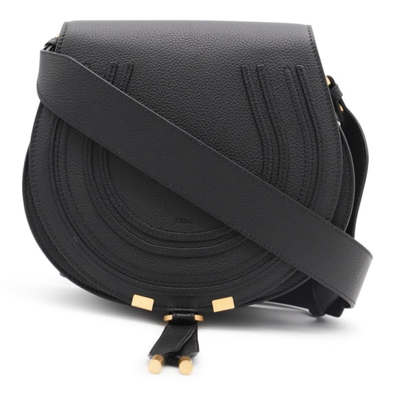 Chlo Women's Rounded Saddle Shape Bag Black