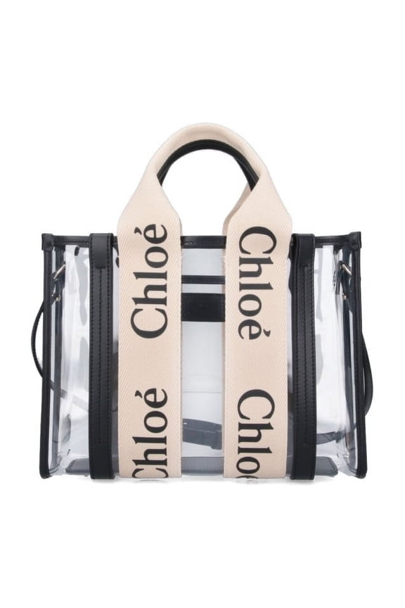 Women's Small "Woody" Transparent Tote Bag Transparent