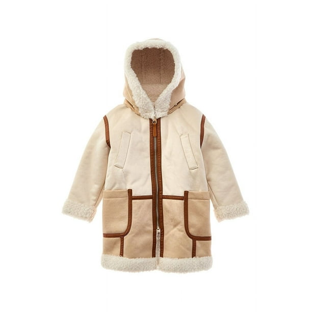 Chloé girls Coat, 08A, Beige Walmart Business Supplies