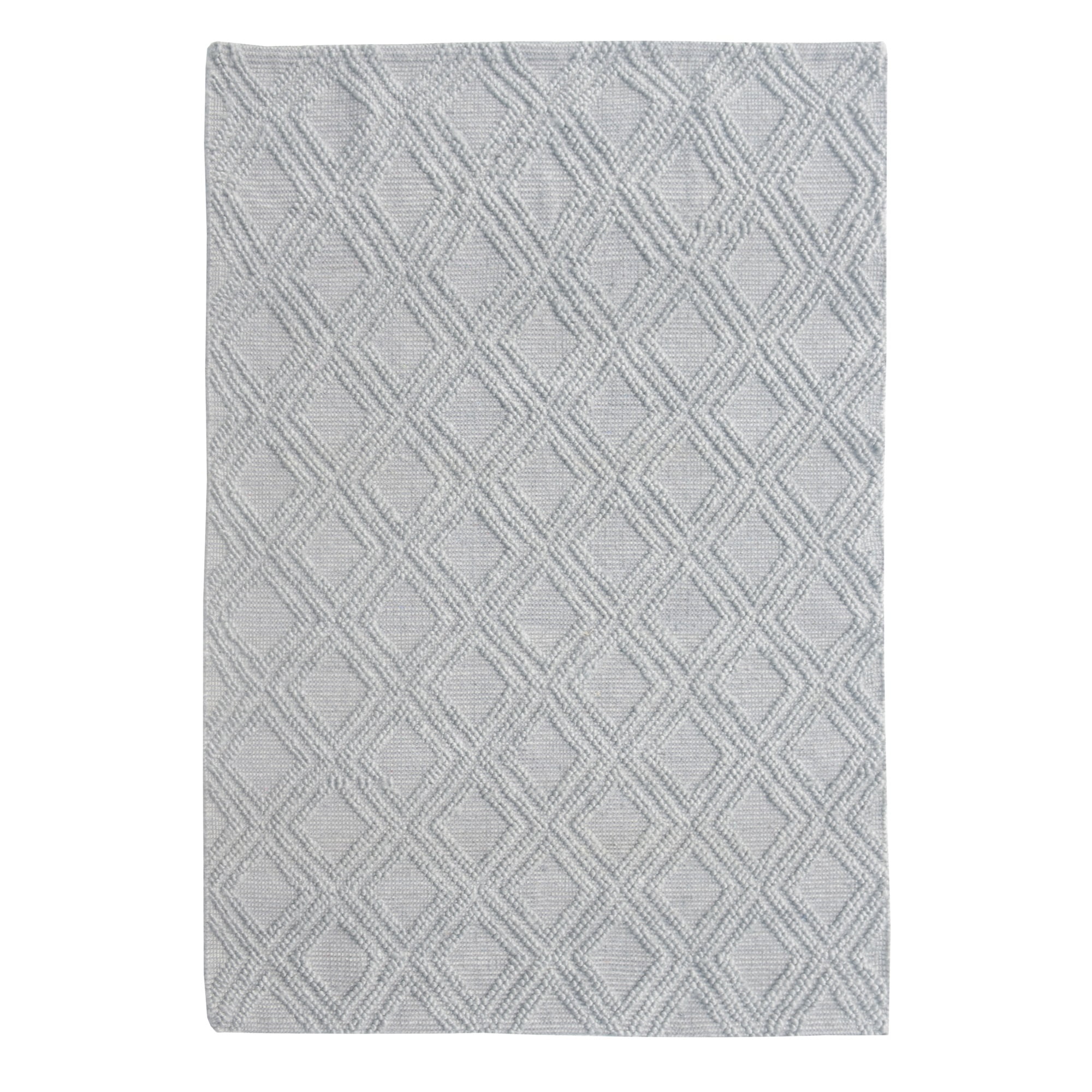 Chloe 7721 Grey Diamond Area Rug, Size - 8' x 11'