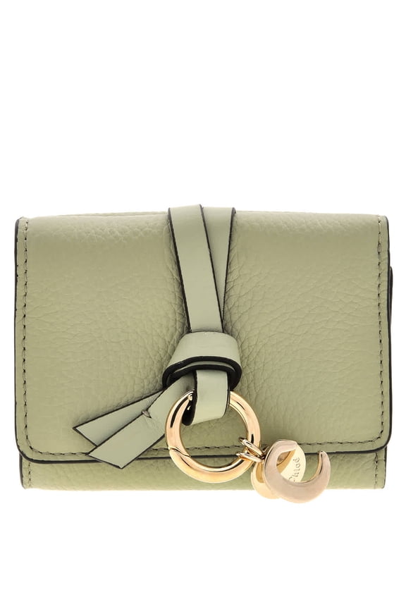 e Alphabet Leather Tri-Fold Wallet