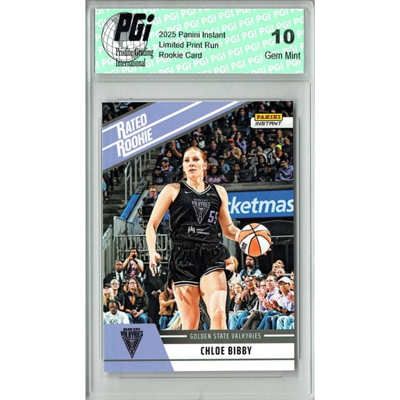 Chloe Bibby 2025 WNBA Panini Instant #RRR11 Retro Rated Rookie Card PGI 10