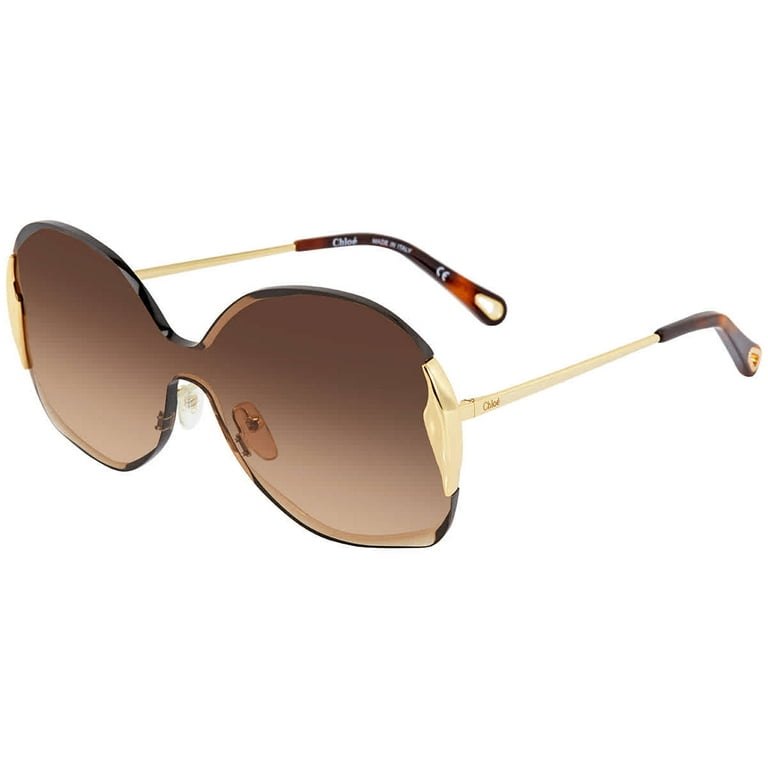 Chloe Brown Gradient Oval Ladies Sunglasses CE162S 742 59