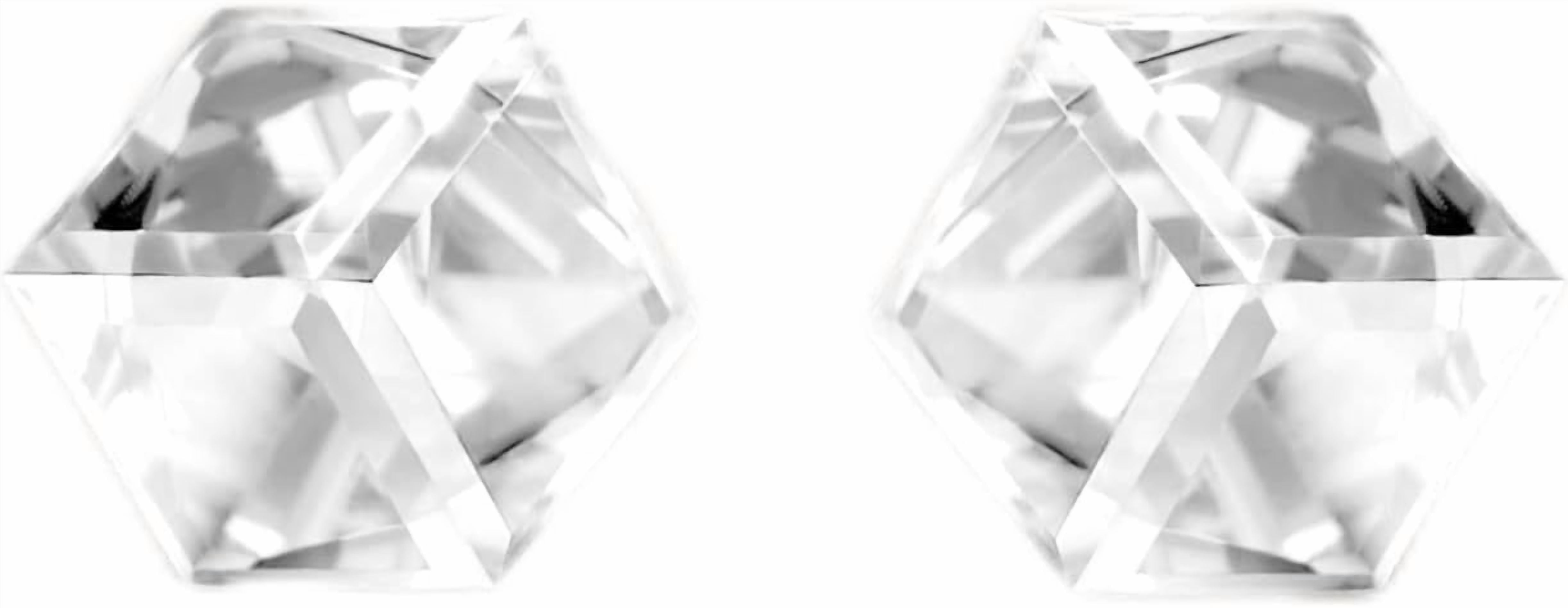 Seona Irene 4mm Cubic Cut Austrian Crystal Stud Earrings, Hypoallergenic Tarnish-Free Stainless Steel Jewelry for Women, Radiant Everyday Accessory – Small | Clear