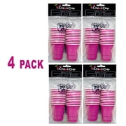 Chloe Cup; 4 Packs: 20ct 2oz Mini Cups - Pink