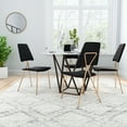 thumbnail image 1 of Chloe Dining Chair Black & Gold, 1 of 2