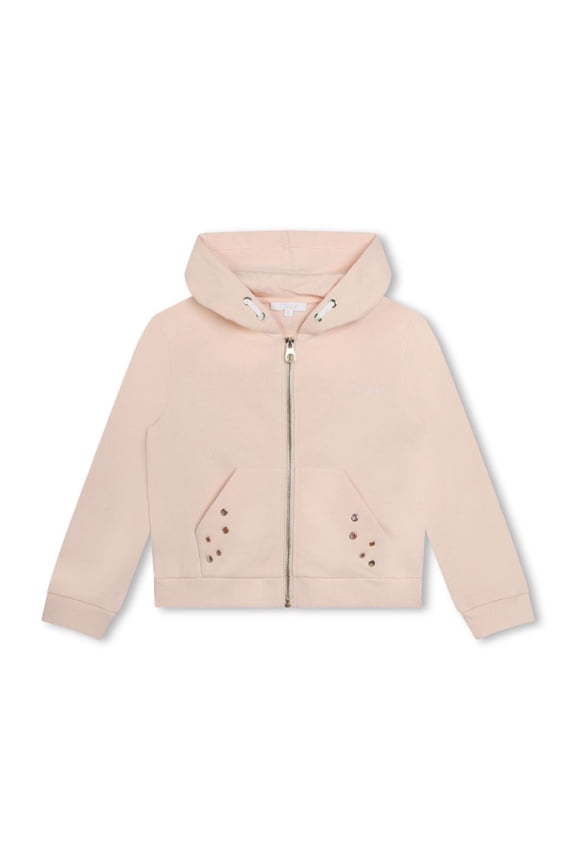 e Girls Eyelet-Detail Cotton Jacket, Size 6Y