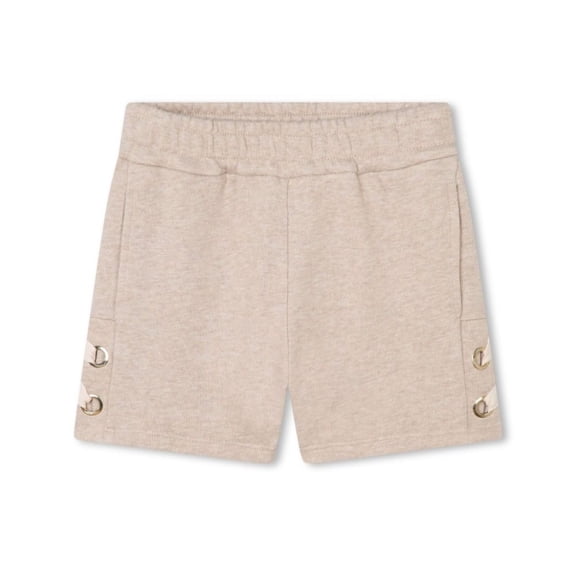 Chloe Girls Logo Embroidered Cotton Shorts, Size 8Y