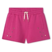 Chloe Girls Organic Cotton Eyelet-Detailed Shorts, Size 8Y