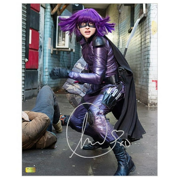 Chloe Grace Moretz Autographed Kick-Ass 2 Hit-Girl Alley Fight 11x14 Photo