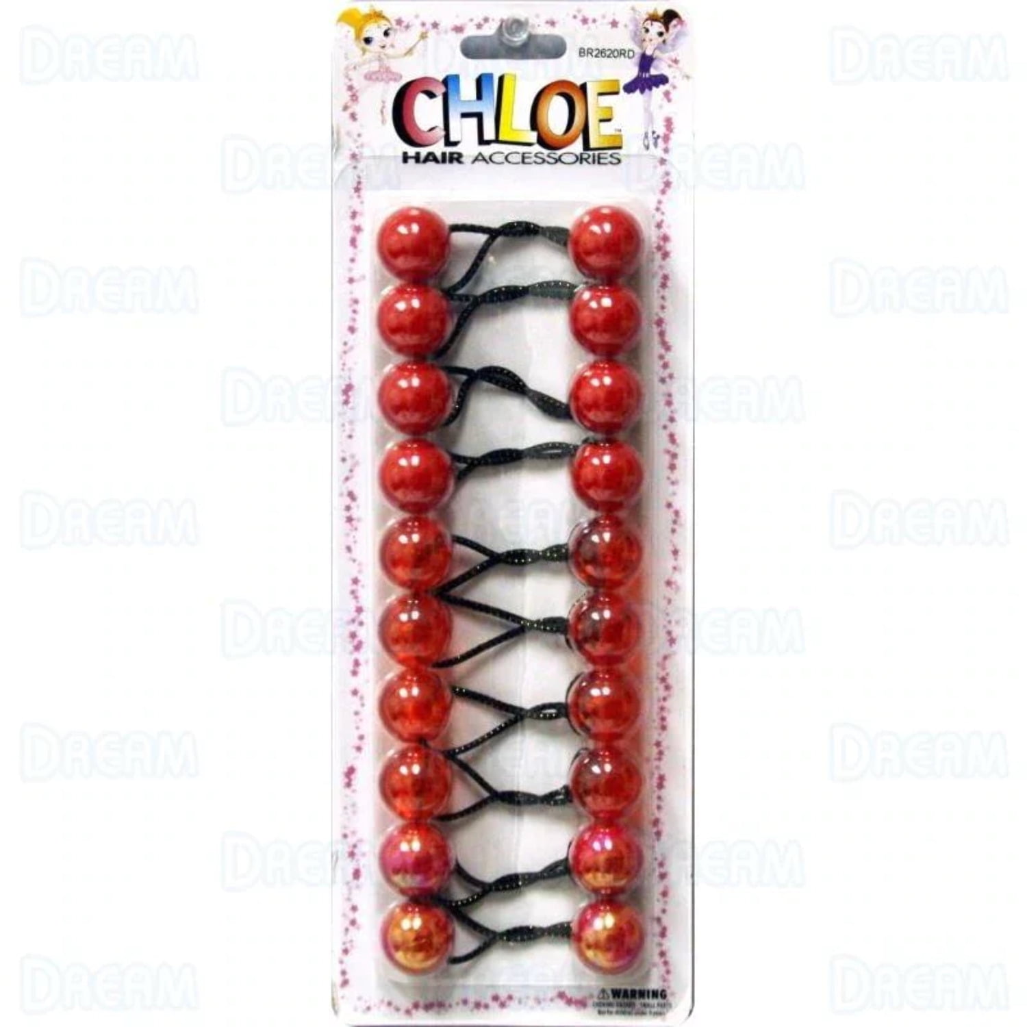 Chloe Hair Knockers Medium Red Assorted BR2620RD