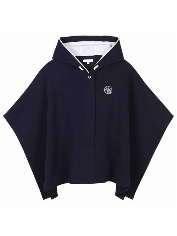 e Kids Logo Embossed Cotton Cape, Size 4Y