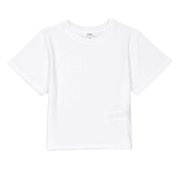 Chloe Kids Logo Embroidered Coton T-Shirt, Size 4Y