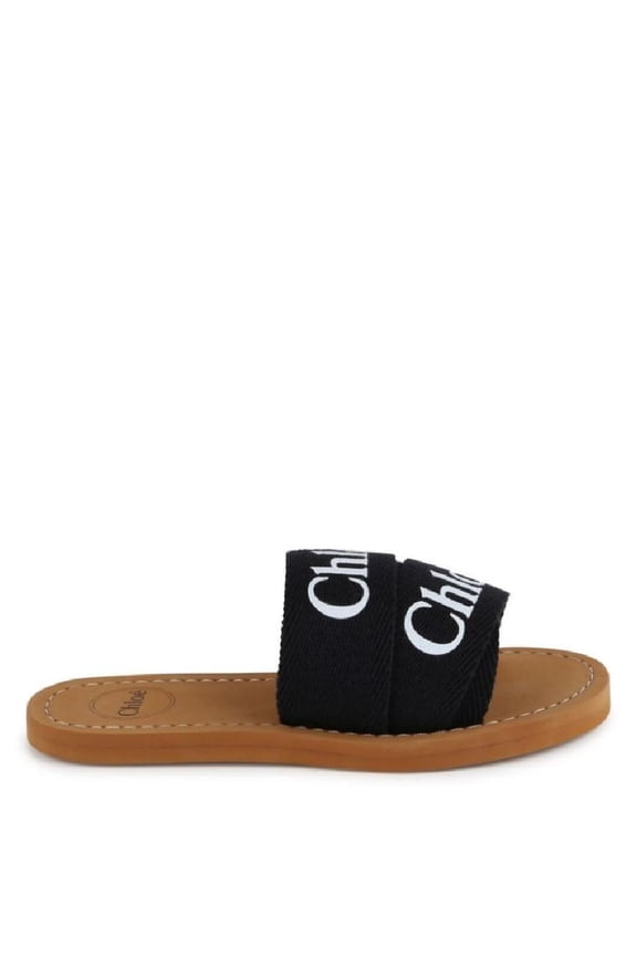 e Kids Logo-Print Flat Sandals, Brand Size 30 (12.5 Kids)