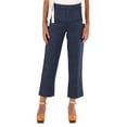 thumbnail image 1 of Chloe Ladies Deep Ocean Cropped Tailored Linen Pants, Brand Size 36 (US Size 4), 1 of 1