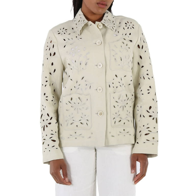 Chloe Ladies Embroidered Overshirt Jacket Brand Size 40 US Size 8 Walmart