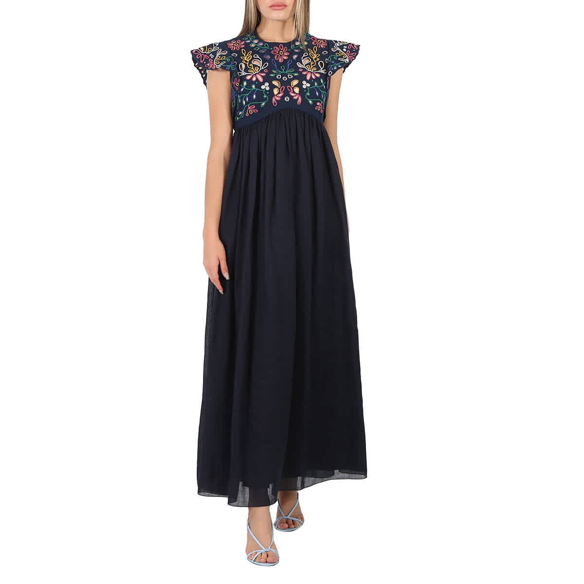 Chloe Ladies Empire Ruffled Maxi Dress, Brand Size 34 (US Size 2) -  Walmart.com