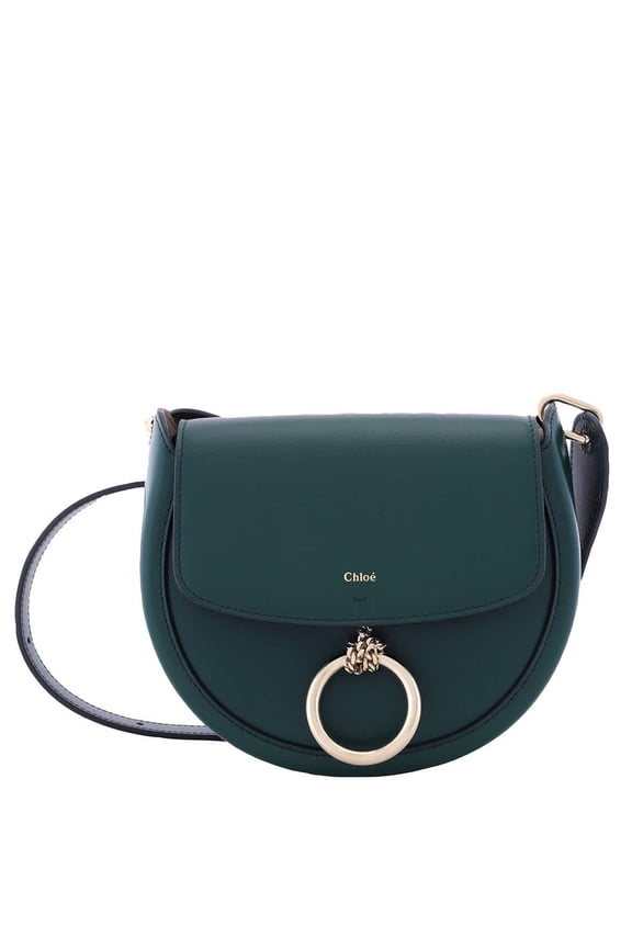 Ladies Marble Green Arlene Leather Crossbody Bag