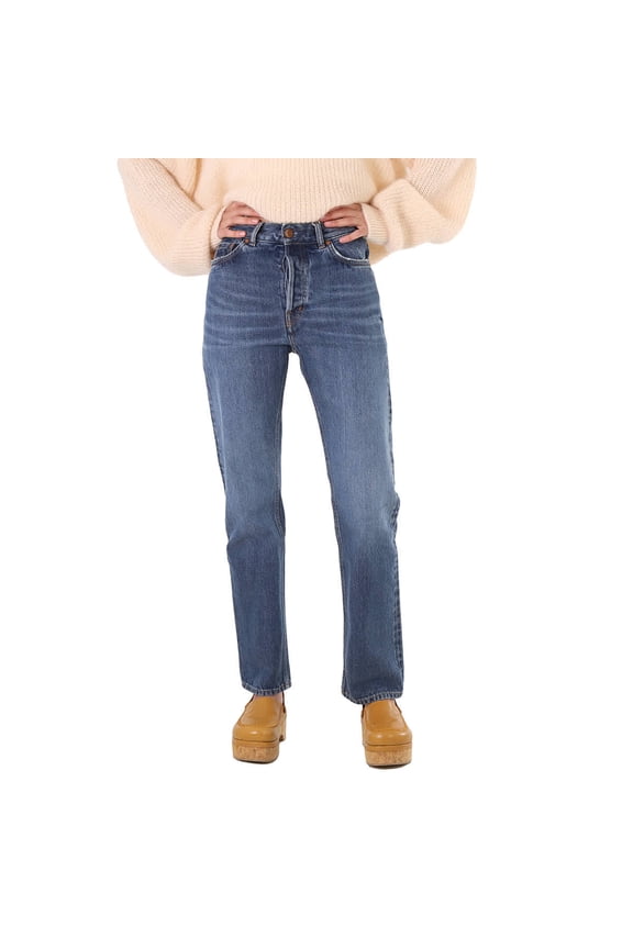 e Ladies Slim Washed Denim Jeans, Waist Size 25"