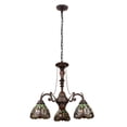 thumbnail image 1 of Chloe Lighting Anisoptera Purity 3-Light Glass Mini Chandelier in Multi-Color, 1 of 9