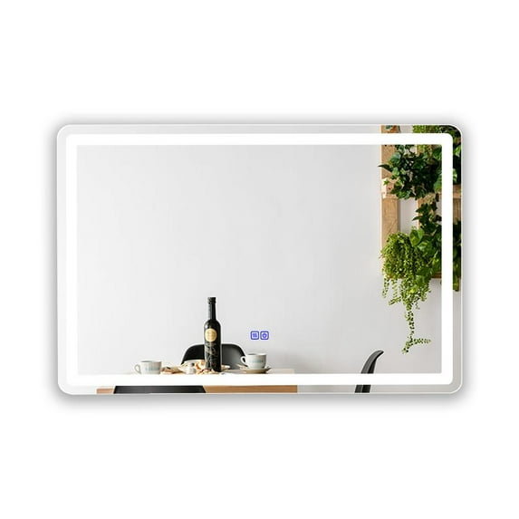 CHLOE Lighting LUMINOSITY Back Lit Rectangular TouchScreen LED Mirror 3 Color Temperatures 3000K-6000K 36" Wide