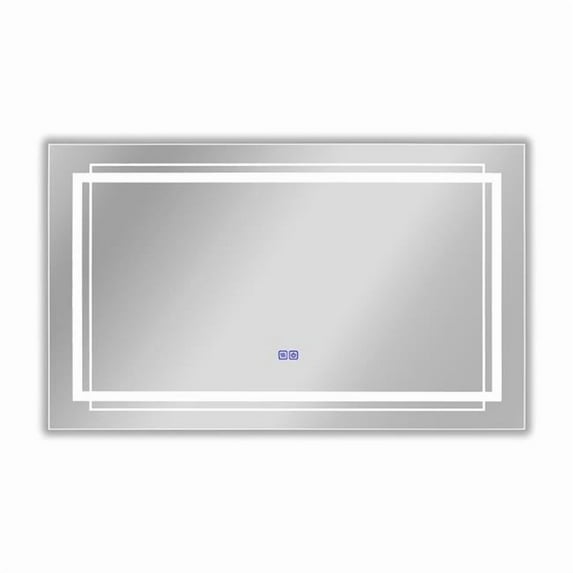 Chloe Lighting CH9M015BL39-HRT 39 in. 3 Color Temperatures 3000K-6000K Luminosity Back Lit Rectangular Touchscreen LED Mirror