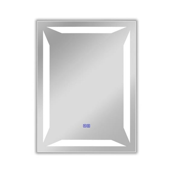 Chloe Lighting CH9M017BL32-VRT 32 in. 3 Color Temperatures 3000K-6000K Luminosity Back Lit Rectangular Touchscreen LED Mirror