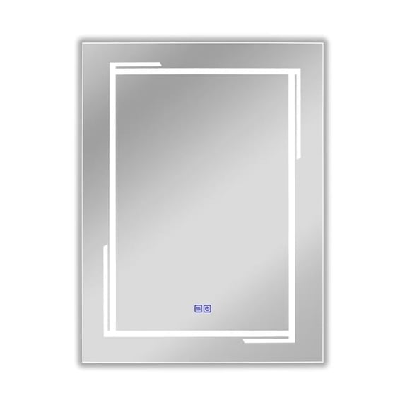 Chloe Lighting CH9M020BL32-VRT 32 in. 3 Color Temperatures 3000K-6000K Luminosity Back Lit Rectangular Touchscreen LED Mirror