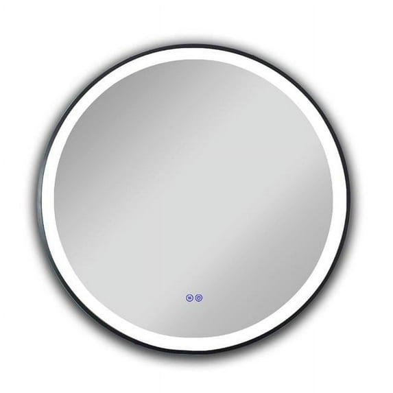 Chloe Lighting CH9M074EB24-RND 24 in. 3 Color Temperatures 3000K-6000K Luminosity Embedded Round Touchscreen LED Mirror