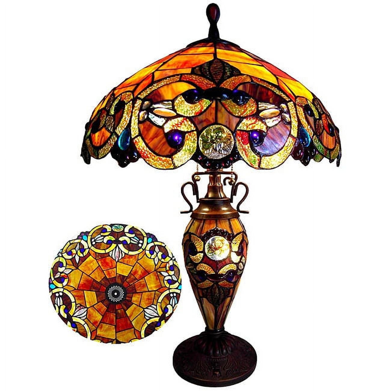 Chloe Lighting Chloe Tiffany Style Victorian Design 2-light Table Lamp