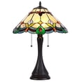thumbnail image 1 of Chloe Lighting Jorgie Tiffany-Style 2-Light Table Lamp with 16" Shade, 1 of 2