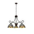 thumbnail image 1 of Chloe Lighting Sunniva Dragonfly 3-Light Glass Chandelier in Multi-Color, 1 of 5