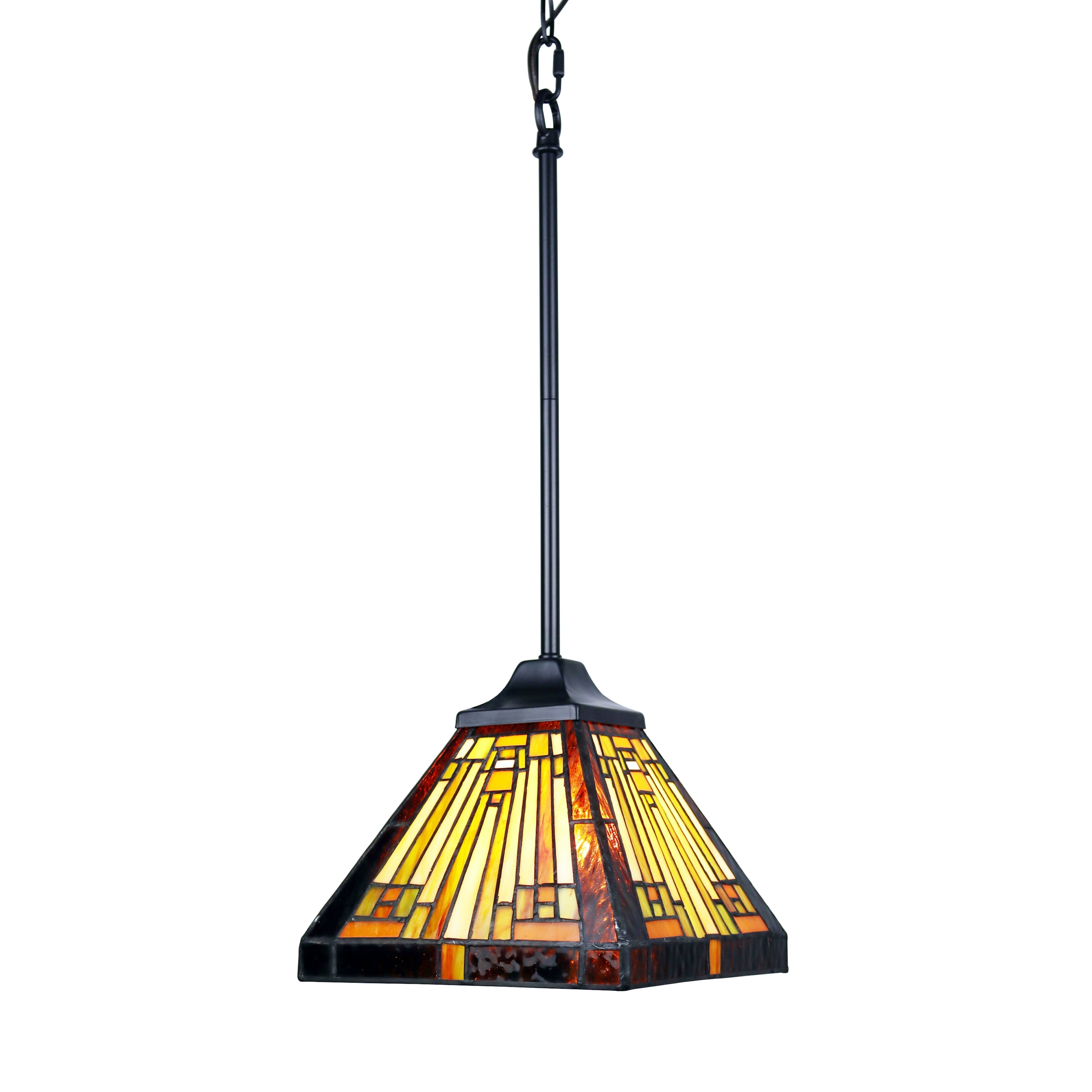 Chloe Lighting Tiffany-Style Mission Design 1-light Blackish Bronze ...
