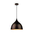 thumbnail image 1 of Chloe Lighting Walter 14" 1-Light Metal Textured Ceiling Fixture in Bronze, 1 of 4