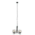 thumbnail image 1 of Chloe Lighting Willan 5-Light Glass Metal Up-Hanging Chandelier in Matte Black, 1 of 10