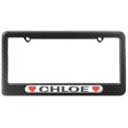 thumbnail image 1 of Chloe Love with Hearts License Plate Frame, 1 of 1