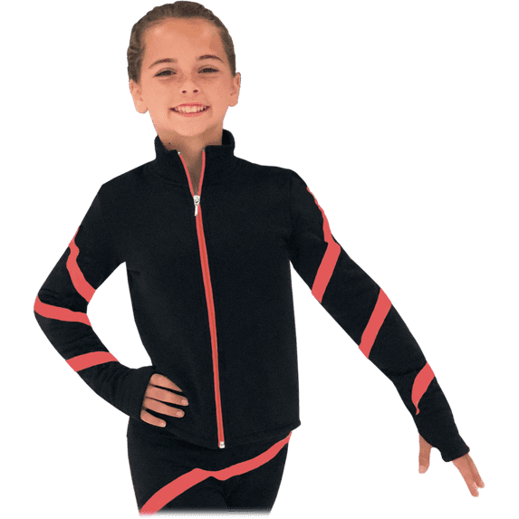 Chloe Noel JS106P Elite Polartec Spiral Fleece Figure Skating Jacket