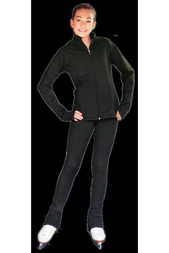 Chloe Noel JS792 Color Contrast Elite Figure Skating Jacket w/ Pockets Thumb Holes