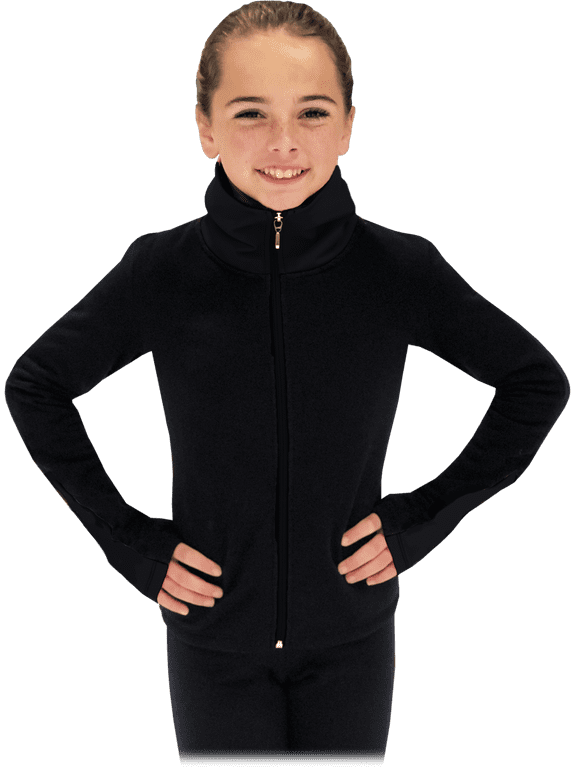 Chloe Noel JS883P Contract Elite Polartec Spiral Fleece Figure Skating Jacket